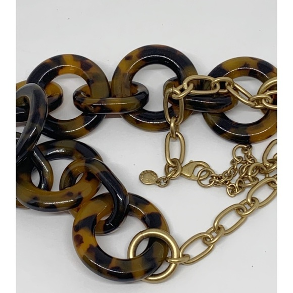 J. Crew Tortoise Link Necklace - Picture 2 of 2